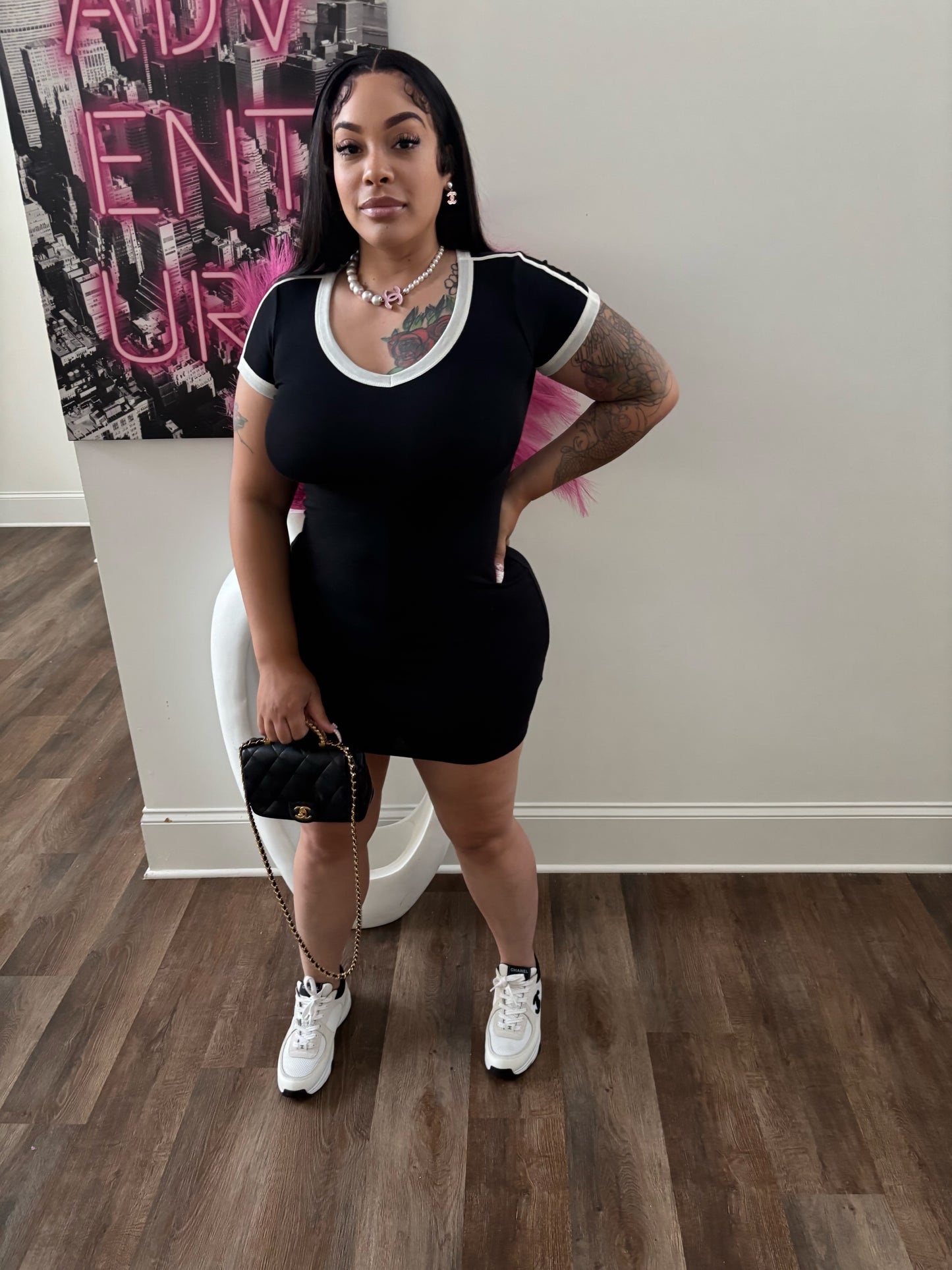 Just a Girl Tee Shirt Dress