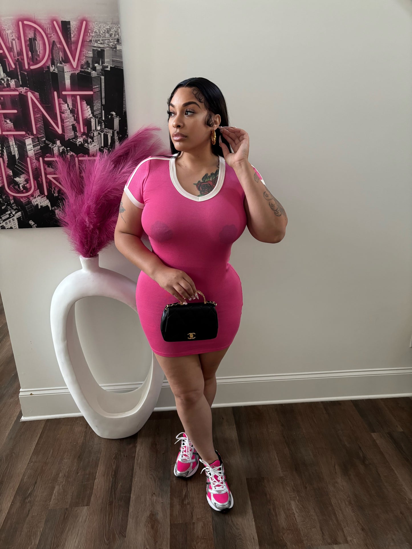 Just a Girl Tee Shirt Dress
